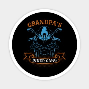 Grandpa's Biker Gang Father's Day Magnet